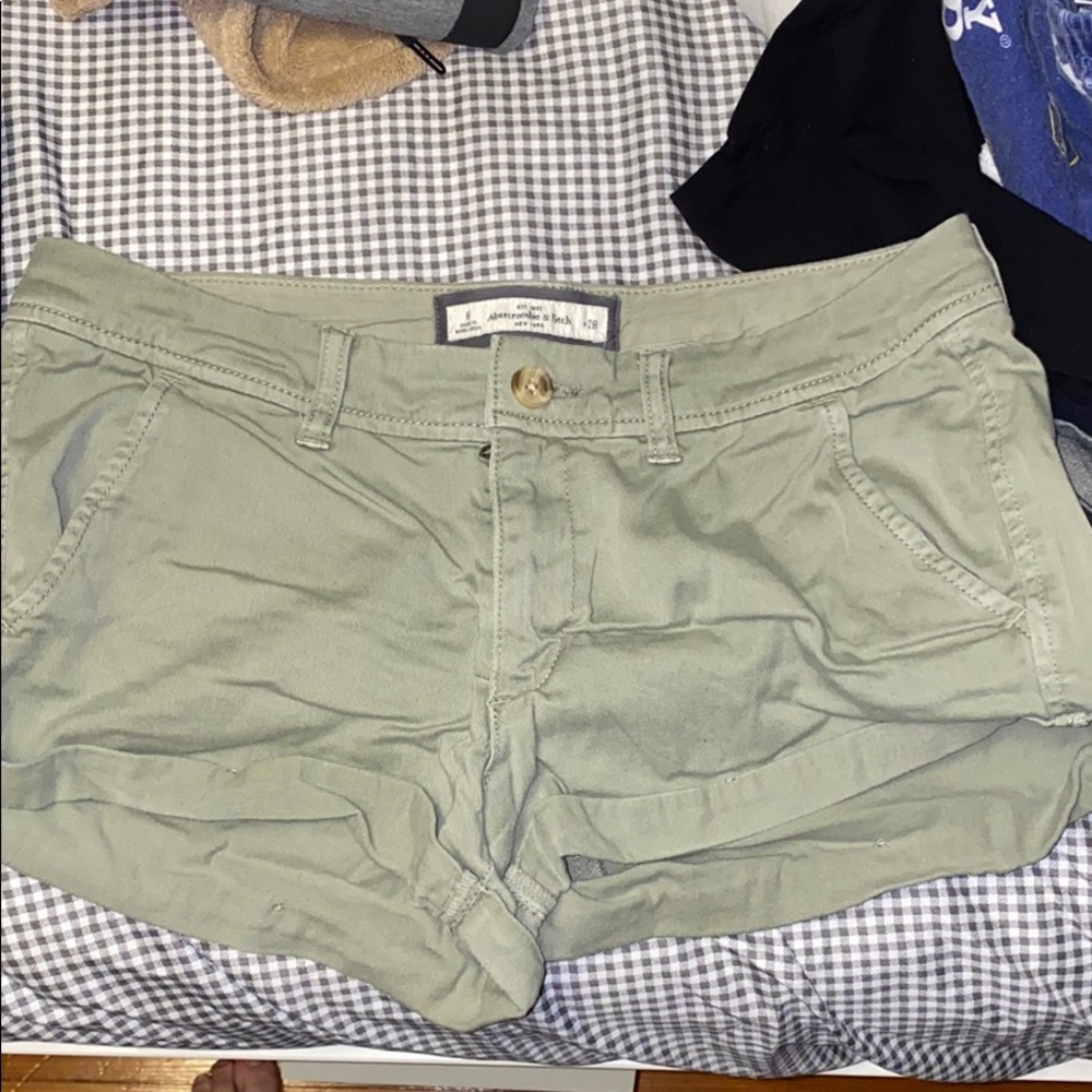 Olive Green booty shorts